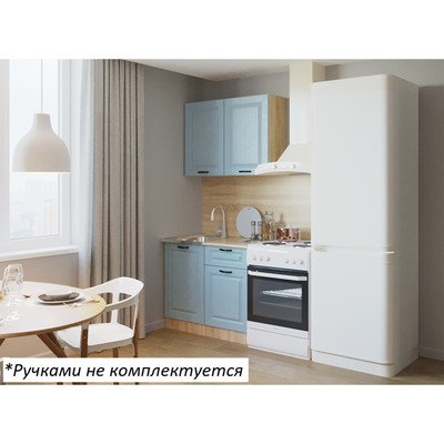 Кухонный гарнитур прямой «Вегас 15», 1000×600 мм, цвет роял вуд голубой