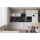 Кухонный гарнитур прямой 1, 2400×600 мм, цвет белый глянец/бриллиант чёрный - Фото 1