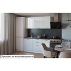 Кухонный гарнитур прямой 5, 1600×600 мм, цвет белый глянец/бриллиант чёрный - Фото 1