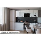 Кухонный гарнитур прямой 13, 2400×600 мм, цвет белый глянец/бриллиант чёрный - Фото 1