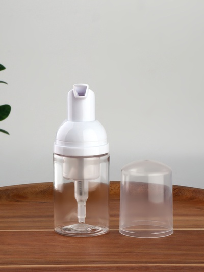 Бутылочка для хранения, с пенообразующим дозатором, 30 мл, цвет прозрачный/белый
