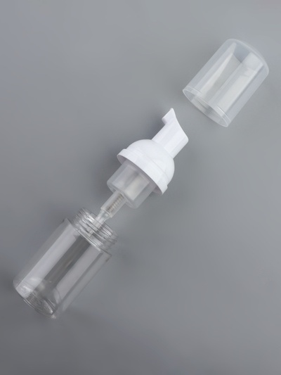Бутылочка для хранения, с пенообразующим дозатором, 30 мл, цвет прозрачный/белый
