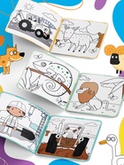 Многоразовая раскраска «Синий трактор едет к нам», 12 стр., 16×16 см, Синий трактор - Фото 3