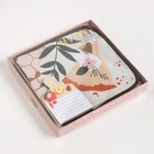 Набор подарочный «Десерт» полотенце 40×73 см, прихватка 19×19 см, магнит 11×7 см  (артикул 7587360)  большой выбор товаров оптом и в розницу по низким ценам с доставкой