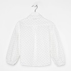 Рубашка детская MINAKU: Cotton collection цвет белый, рост 110 - Фото 12