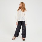Рубашка детская MINAKU: Cotton collection, белая, рост 122 см - Фото 6