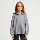 Рубашка детская MINAKU: Cotton collection цвет серый, рост 146 - Фото 1