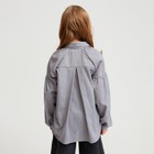 Рубашка детская MINAKU: Cotton collection цвет серый, рост 146 - Фото 3