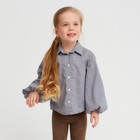 Рубашка детская MINAKU: Cotton collection цвет серый, р-р 110 - фото 2697401