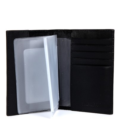 54019MNP Обложка для автодокументов (паспорт), цвет черный 10х13,5х1,5см