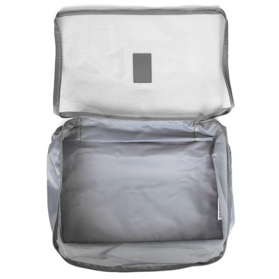 Набор косметичек на молниях, 6 в 1, цвет серый