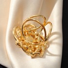 Кольцо для платка «Звезда», цветное в золоте - Фото 2