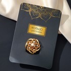 Кольцо для платка «Звезда», цветное в золоте - Фото 3