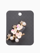 Брошь барокко «Цветы сакуры», цвет белый в золоте - Фото 4