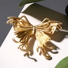 Брошь "Бабочка" парящая, цвет матовое золото - Фото 1