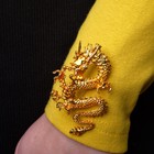 Брошь «Дракон огненный», цвет золотой - Фото 3