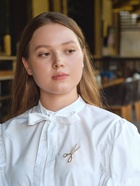 Брошь «Ножницы», цвет белый в золоте - Фото 5