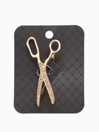 Брошь «Ножницы», цвет белый в золоте - Фото 6