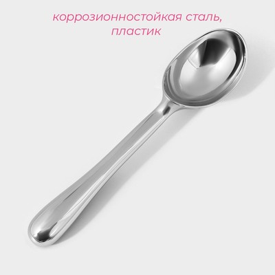 Ложка для мороженого Доляна «Идея», 17×4×2.3 см, нержавеющая сталь