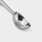 Ложка для мороженого Доляна «Идея», 17×4×2.3 см, нержавеющая сталь - Фото 6