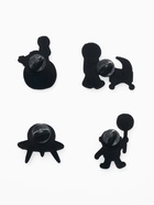 Набор значков (4 шт.) «Космос», цветные в чёрном металле - Фото 3