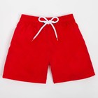 Плавки купальные детские MINAKU, цвет красный, рост 110-116 см - фото 9603659