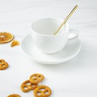 Ложка чайная из нержавеющей стали Magistro Wave, длина 13,5 см, цвет золотой - Фото 4