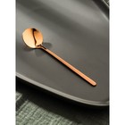 Ложка чайная из нержавеющей стали Magistro Desire, h=13 см, цвет бронзовый - Фото 1