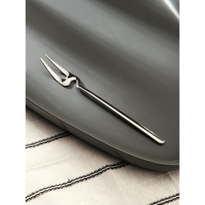 Вилка десертная из нержавеющей стали Magistro Wave, длина 14.7 см, цвет серебряный