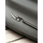Вилка десертная из нержавеющей стали Magistro Wave, длина 14.7 см, цвет серебряный - Фото 3