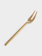 Вилка десертная из нержавеющей стали Magistro Wave, длина 14.7 см, цвет золотой - Фото 1