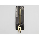 Вилка десертная из нержавеющей стали Magistro Wave, длина 14.7 см, цвет золотой - Фото 4