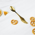 Ложка чайная Magistro Wings, длина 14 см, нержавеющая сталь, золотистая - Фото 4