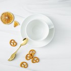 Ложка чайная Magistro Wings, длина 14 см, нержавеющая сталь, золотистая - Фото 5