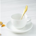 Ложка чайная из нержавеющей стали Magistro Wings, длина 14 см, цвет золотой - фото 4513652