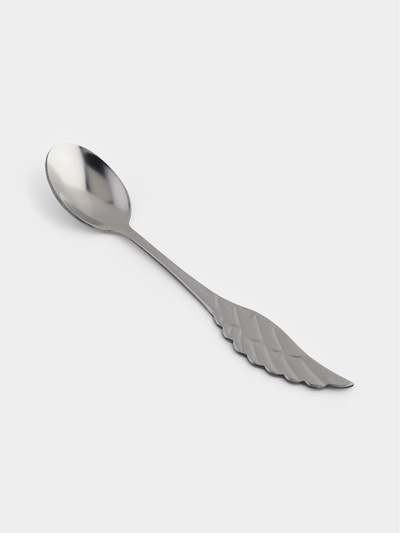 Ложка чайная Magistro Wings, длина 14 см, нержавеющая сталь, цвет серебряный