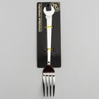 Вилка столовая из нержавеющей стали Magistro Workshop, длина 19 см, толщина 3 мм, цвет серебряный - Фото 4