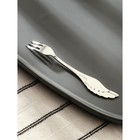 Вилка десертная Magistro Wings, длина 14 см, нержавеющая сталь, серебристая - Фото 2