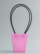 Сумка для цветов розовая влагостойкая, 12×12 - 8×8 - 12.5 см - Фото 5