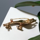 Брошь «Жирафы» семья, цвет коричневый в золоте - фото 24368160