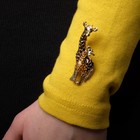 Брошь «Жирафы» семья, цвет коричневый в золоте - фото 24368161