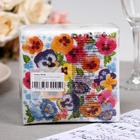 Салфетки бумажные «Гармония цвета. Анютины глазки», 50 шт. - Фото 2