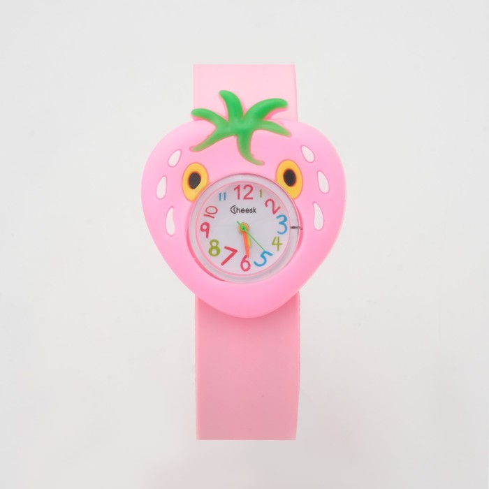 Часы наручные детские "Клубничка", ремешок силикон, LR41 (AG3) - Фото 1