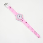 Часы наручные детские «Бабочки», кварцевые, ремешок силикон, розовые - Фото 3