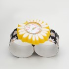 Часы наручные детские «Ромашка», кварцевые, ремешок силикон, от батареек LR41 (AG3) - Фото 2