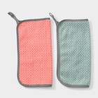 Салфетка для уборки Доляна «Уют», микрофибра, 25×25 см, МИКС - Фото 5