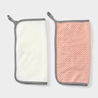 Салфетка для уборки Доляна «Уют», микрофибра, 25×25 см, МИКС - Фото 6