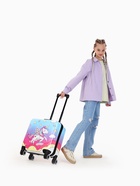 Чемодан детский 20", 41 л, отдел на молнии, с принтом, розовый/разноцветный - Фото 10