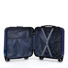 Чемодан детский на колёсах 41 л (S), на молнии, с кодовым замком, 4 колеса, синий - Фото 8