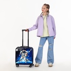 Чемодан детский на колёсах 41 л (S), на молнии, с кодовым замком, 4 колеса, синий - Фото 9